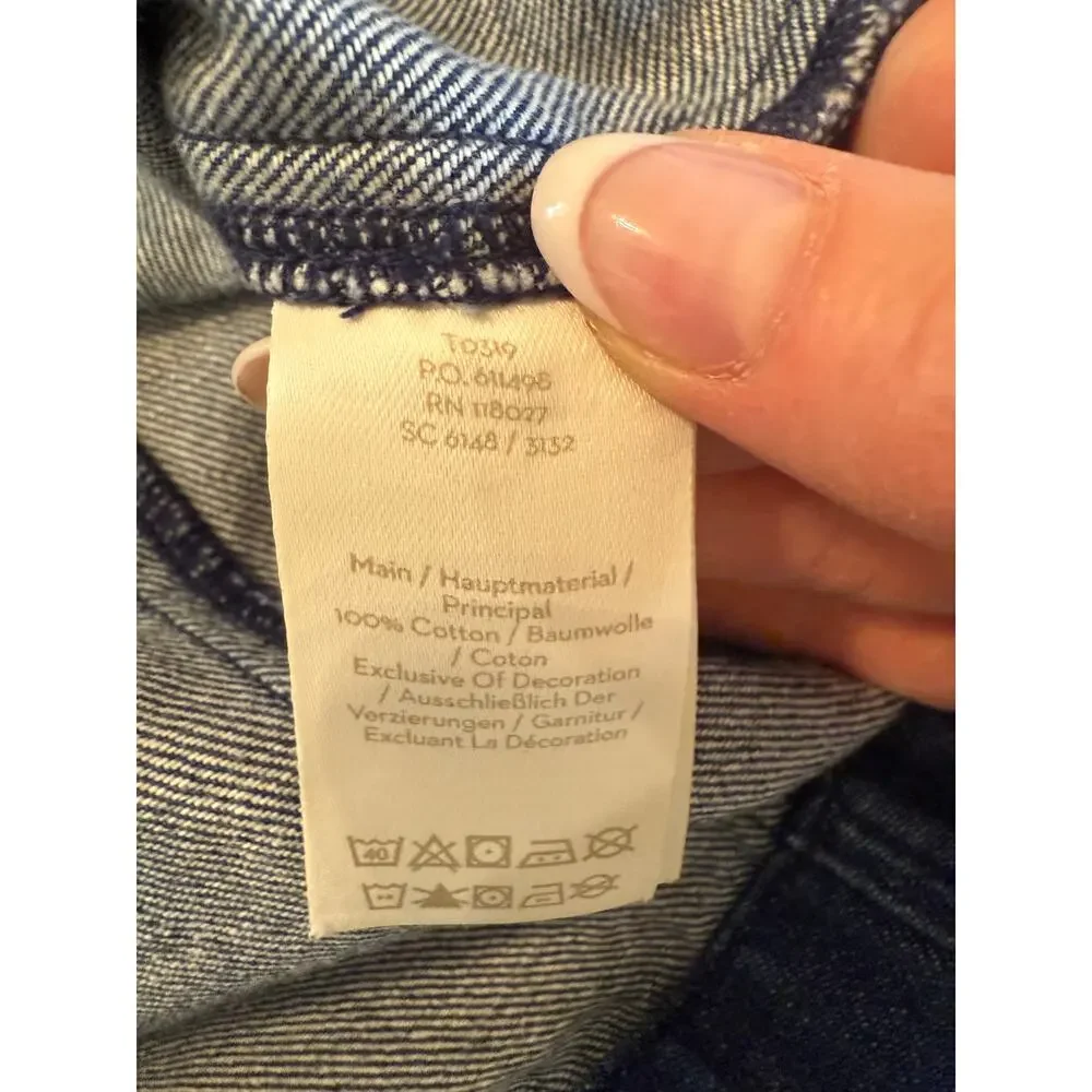 Boden Blue Denim Mini Classic Skirt Sz 6R - Picture 7 of 7